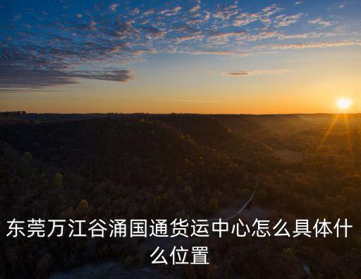 東莞萬江谷涌國通貨運中心怎么具體什么位置