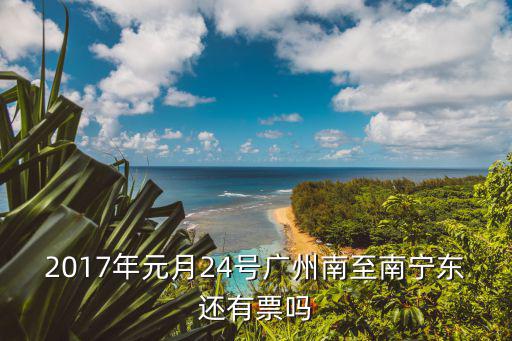 2017年元月24號廣州南至南寧東還有票嗎