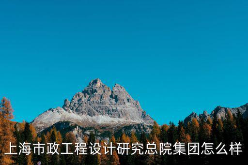 上海市政工程設(shè)計研究總院集團怎么樣