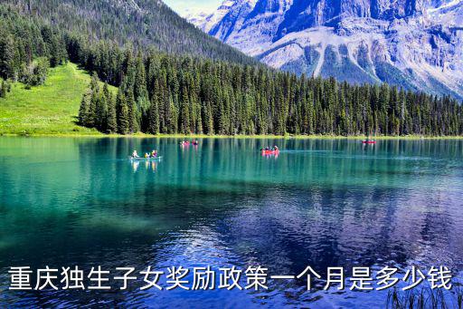 重慶獨生子女獎勵政策一個月是多少錢