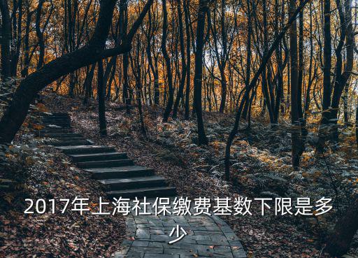 2017年上海社保繳費基數下限是多少