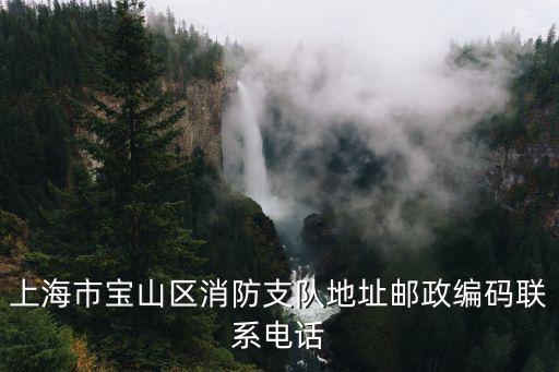 上海市寶山區(qū)消防支隊(duì)地址郵政編碼聯(lián)系電話