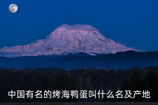成都市場有無烤海鴨蛋，中國有名的烤海鴨蛋叫什么名及產地