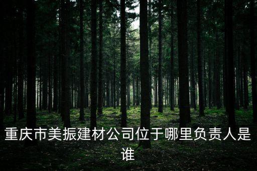 重慶市美振建材公司位于哪里負責人是誰