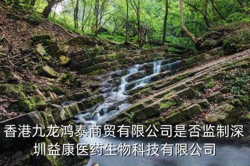 香港九龍鴻泰商貿有限公司是否監制深圳益康醫藥生物科技有限公司