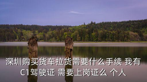 深圳貨車上崗證，在深圳開貨車要上崗證嗎多謝