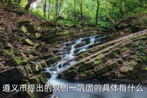 遵義市提出的雙創一鞏固的具體指什么