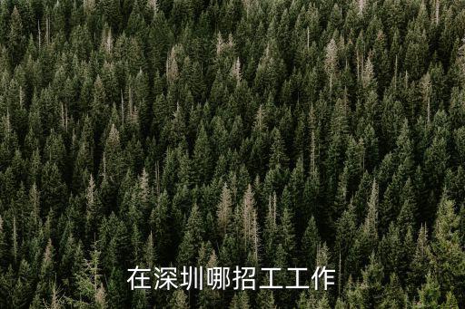 在深圳哪招工工作