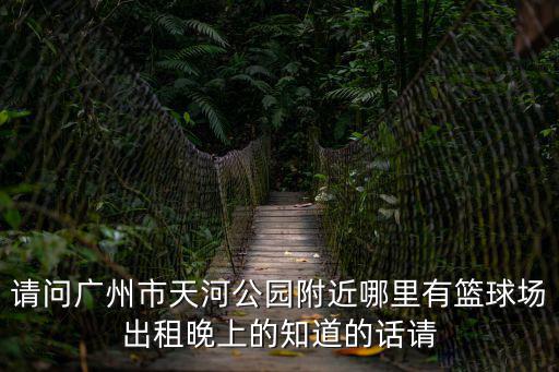 請問廣州市天河公園附近哪里有籃球場出租晚上的知道的話請