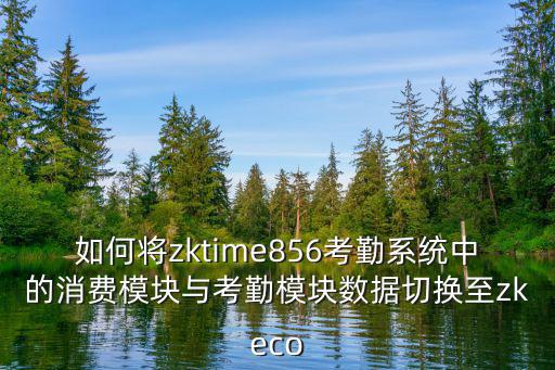 如何將zktime856考勤系統(tǒng)中的消費模塊與考勤模塊數(shù)據(jù)切換至zkeco