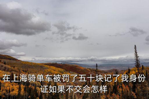 上海市自行車罰款，上海自行車罰款怎么繳費(fèi)