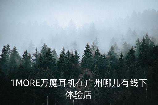 1MORE萬魔耳機在廣州哪兒有線下體驗店