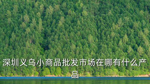 深圳義烏小商品批發(fā)市場在哪有什么產(chǎn)品