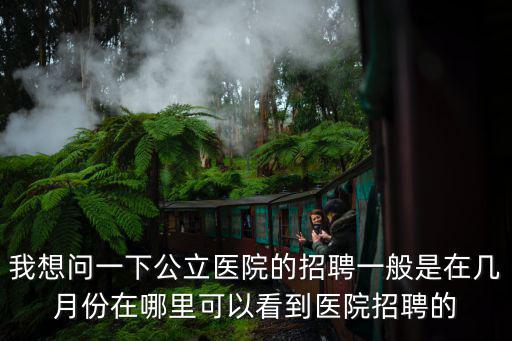 我想問一下公立醫院的招聘一般是在幾月份在哪里可以看到醫院招聘的
