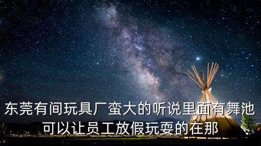 東莞有哪些是額溫槍的廠，東莞有間玩具廠蠻大的聽說里面有舞池可以讓員工放假玩耍的在那
