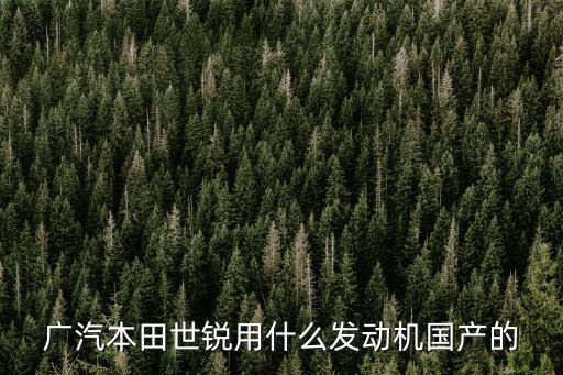 廣汽本田世銳用什么發(fā)動(dòng)機(jī)國(guó)產(chǎn)的