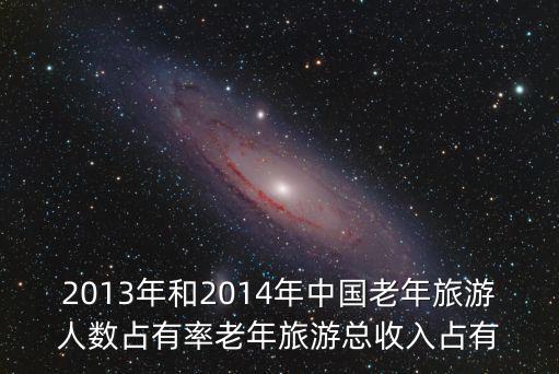 2013年和2014年中國老年旅游人數占有率老年旅游總收入占有