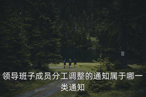 領導班子成員分工調整的通知屬于哪一類通知