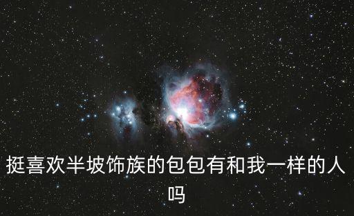 挺喜歡半坡飾族的包包有和我一樣的人嗎