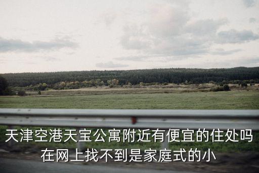 天津空港天寶公寓附近有便宜的住處嗎在網(wǎng)上找不到是家庭式的小