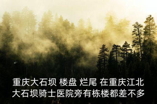 重慶大石壩 樓盤 爛尾 在重慶江北大石壩騎士醫(yī)院旁有棟樓都差不多