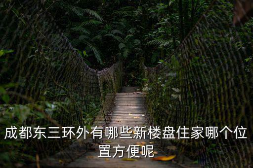 成都東三環外有哪些新樓盤住家哪個位置方便呢