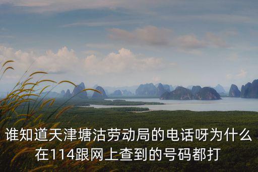 誰知道天津塘沽勞動局的電話呀為什么在114跟網上查到的號碼都打