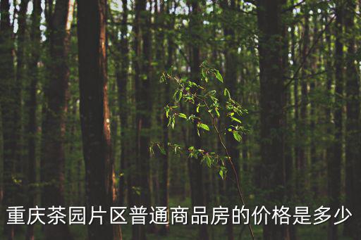 重慶市巴茶園房房價，重慶茶園片區(qū)普通商品房的價格是多少