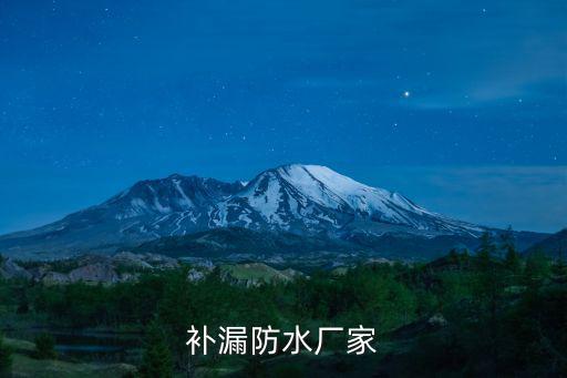 補漏防水廠家