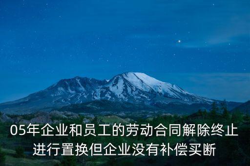 重慶市2005年勞動合同，2005年簽的無固定期限勞動合同一直持續到現在問單位終止合同的補