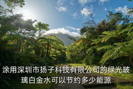 涂用深圳市揚子科技有限公司的綠光玻璃白金水可以節約多少能源