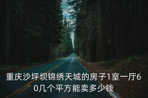 重慶沙坪壩錦繡天城的房子1室一廳60幾個平方能賣多少錢
