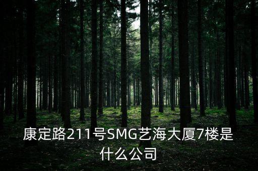 康定路211號SMG藝海大廈7樓是什么公司