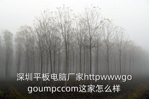 深圳平板電腦廠家httpwwwgogoumpccom這家怎么樣