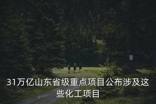 31萬億山東省級重點項目公布涉及這些化工項目