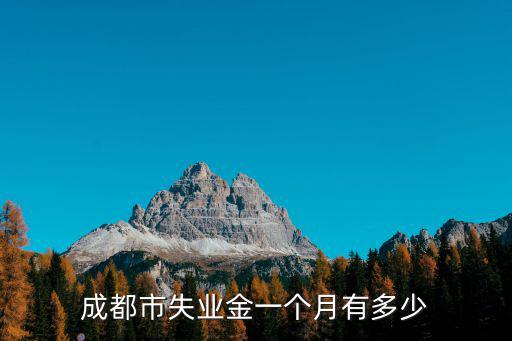 成都市區失業保險金每月領多少錢，2022年成都失業保險領取標準一覽