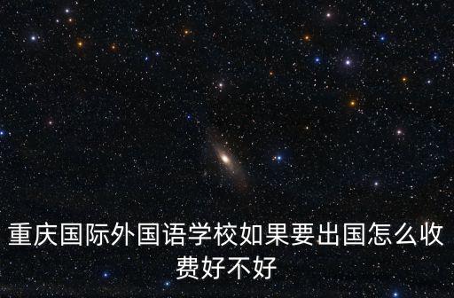 重慶國(guó)際外國(guó)語(yǔ)學(xué)校如果要出國(guó)怎么收費(fèi)好不好