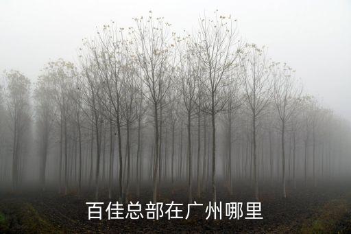 百佳總部在廣州哪里