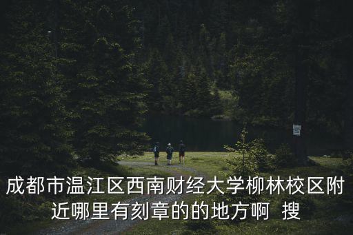 成都市溫江區(qū)西南財經(jīng)大學柳林校區(qū)附近哪里有刻章的的地方啊  搜