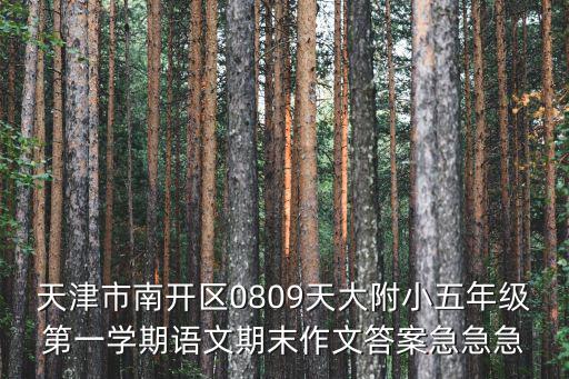 天津市南開區五年級作文試卷，2013天津市南開區五年級下學期語文作文考試題目和例文