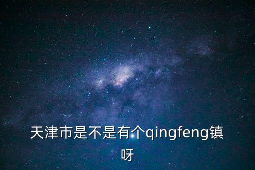 天津市是不是有個qingfeng鎮呀
