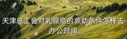 天津總工會對乳腺癌的救助條件怎樣去辦公時間