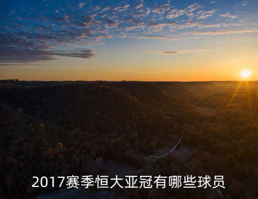 2017賽季恒大亞冠有哪些球員