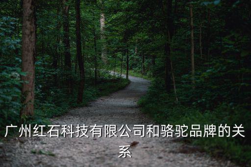 廣州紅石科技有限公司和駱駝品牌的關系
