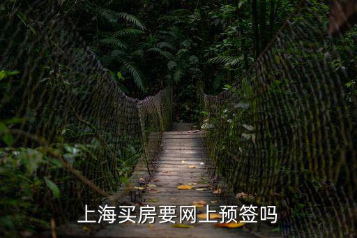 上海買房要網上預簽嗎