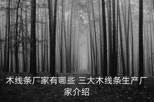 木線條廠家有哪些 三大木線條生產廠家介紹