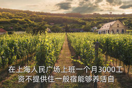 在上海人民廣場上班一個月3000工資不提供住一般宿能夠養活自