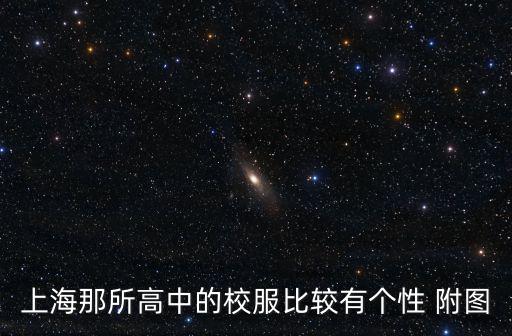 上海那所高中的校服比較有個性 附圖