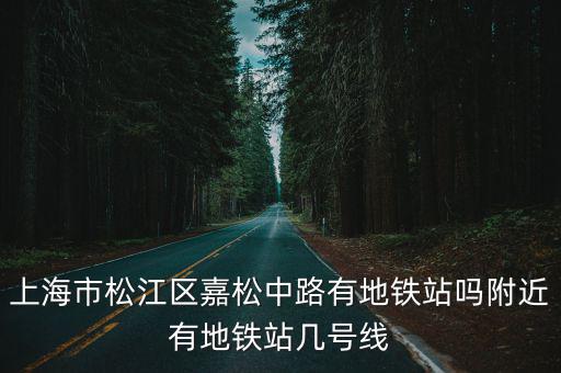 上海市松江區嘉松中路有地鐵站嗎附近有地鐵站幾號線