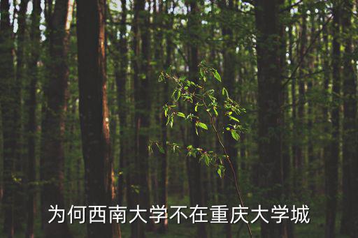 為何西南大學不在重慶大學城